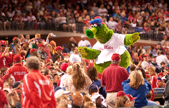 It’s not summer in Philadelphia without a trip to Citizens Bank Park to see a Phillies baseball game. Extra credit for dancing with the Phanatic! (Photo Credit: Photo by Bryan Lathrop for PHLCVB)